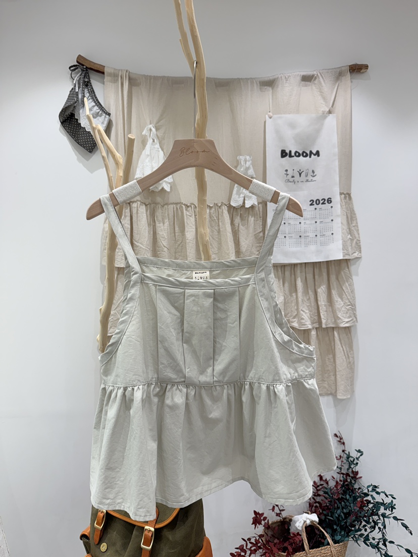 BLOOM東大門直郵女士新品時尚真品熱賣吊帶背心荷葉邊雙面BLOOM-S吊帶/背心圖色2