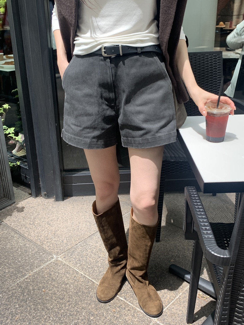 LOGARDEN韓國直郵女裝新款休閑人氣時尚推薦短褲不含腰帶LO GARDEN短褲