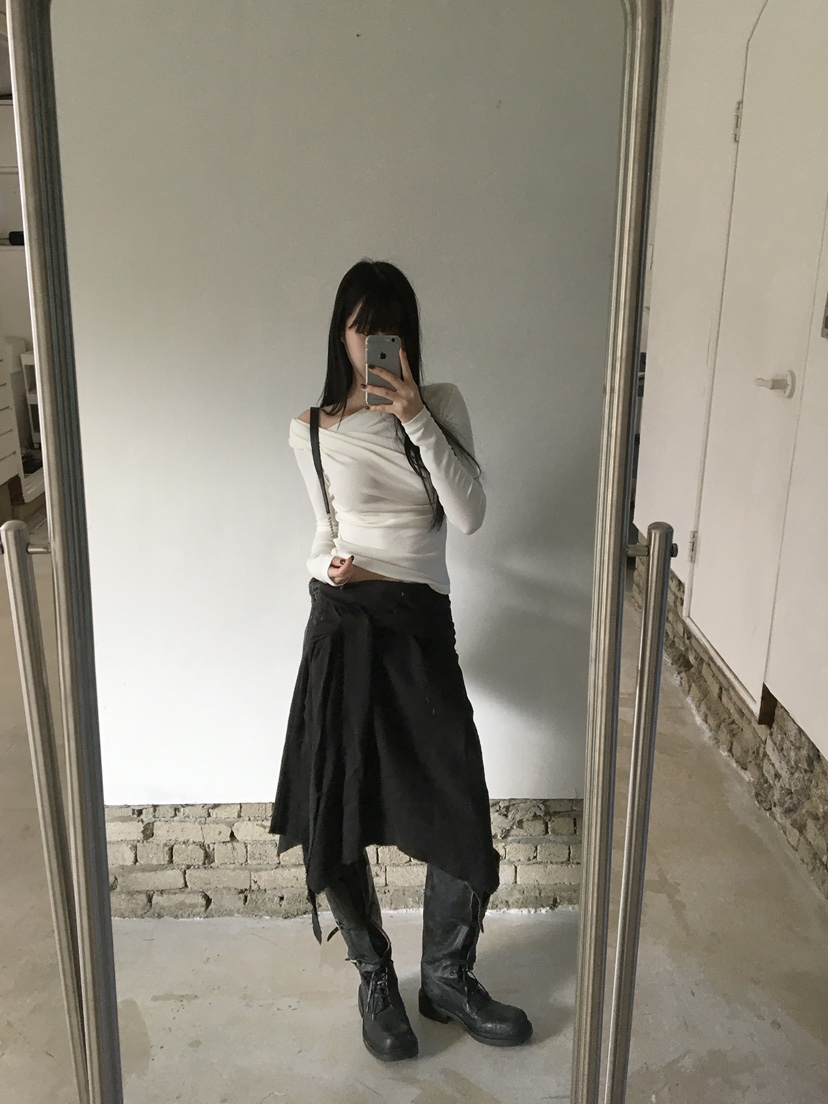 LEGACY東大門直郵女士新品人氣時尚推薦半身裙中短裙絲帶絨LEGACY半身裙/中短裙