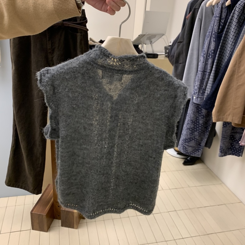 THEPLAN韓國直郵女裝新品熱賣時尚推薦休閑真品人氣馬甲蕾絲THE PLAN馬甲
