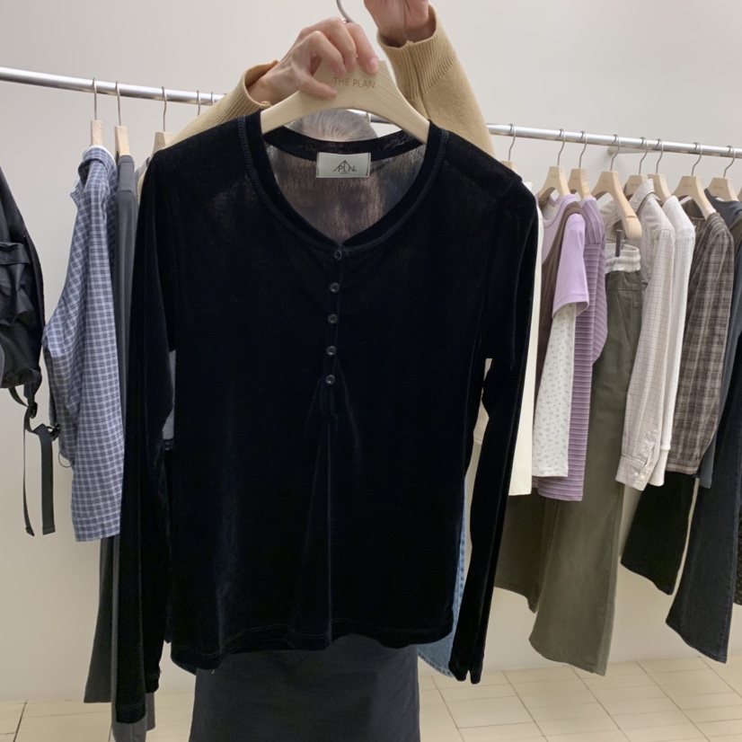 THEPLAN東大門實拍女士新品真品熱賣推薦時尚休閑長袖T恤THE PLAN長袖T恤圖色2
