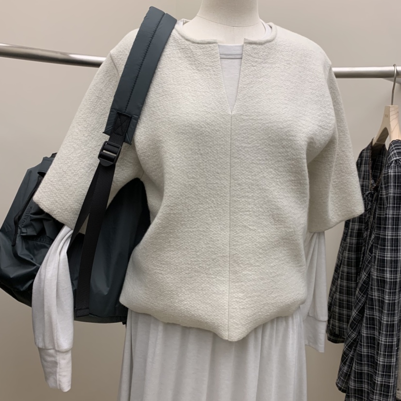 THEPLAN韓國直郵女士新品時尚職業熱賣推薦真品針織衫開衩THE PLAN針織衫圖色2