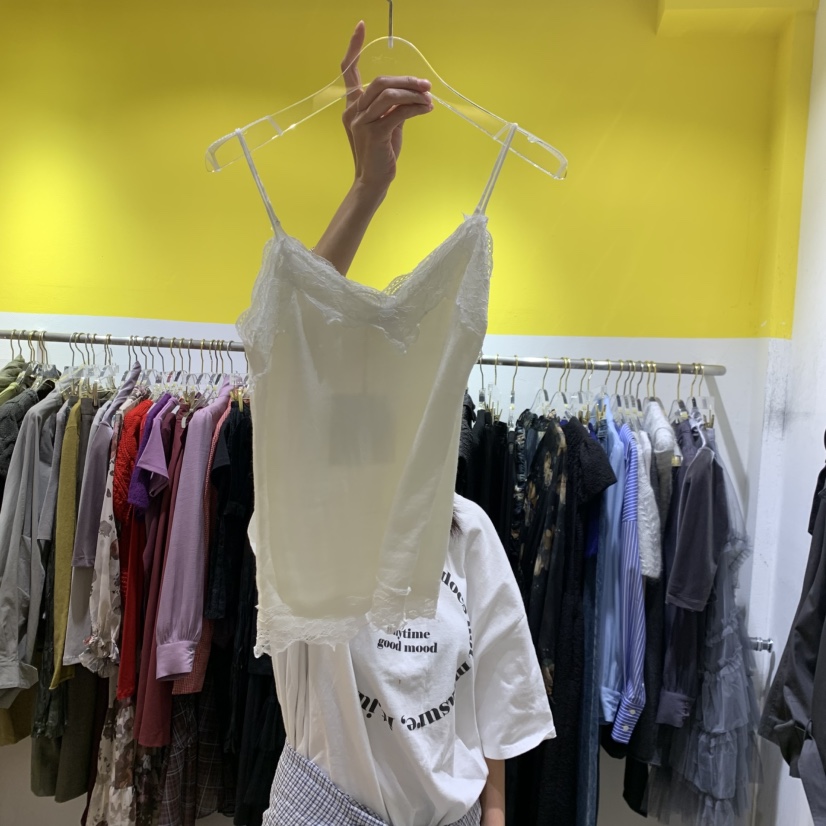 LE MASTERPLACE東大門實拍女裝新品人氣時尚吊帶背心蕾絲Le masterpiece吊帶/背心