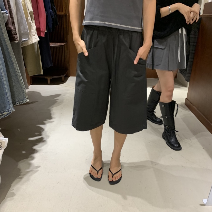 HEBON韓國代購女士新品真品時尚熱賣休閑推薦人氣短褲口袋HEBON短褲圖色2