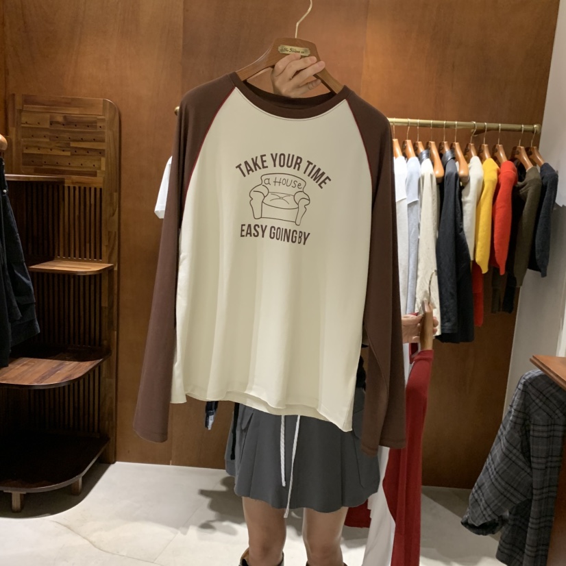 HEBON韓國代購女裝新品熱賣人氣真品推薦休閑時尚長袖T恤HEBON長袖T恤圖色2