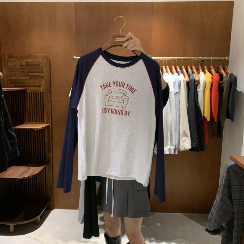 HEBON韓國代購女裝新品熱賣人氣真品推薦休閑時尚長袖T恤HEBON長袖T恤圖色3