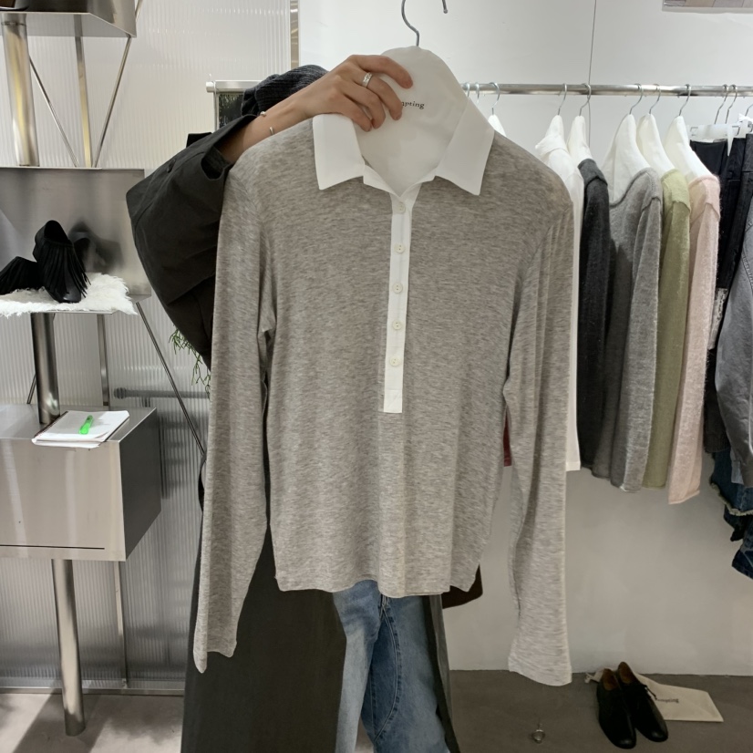 TEMPTING東大門實拍女裝新品人氣推薦休閑時尚真品長袖T恤TEMPTING長袖T恤圖色2