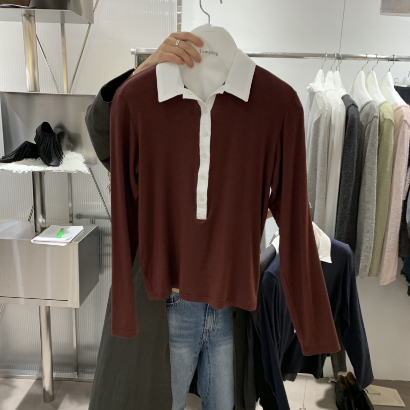 TEMPTING東大門實拍女裝新品人氣推薦休閑時尚真品長袖T恤TEMPTING長袖T恤圖色3