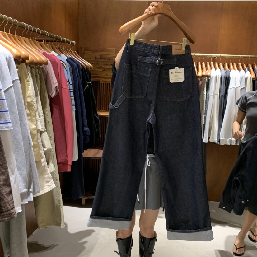 HEBON韓國代購女裝新品推薦時尚熱賣人氣真品牛仔褲不褪色HEBON牛仔褲