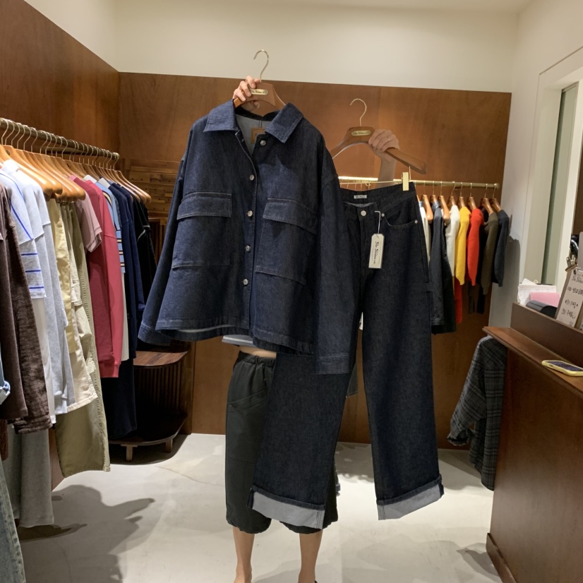 HEBON韓國代購女裝新品推薦時尚熱賣人氣真品牛仔褲不褪色HEBON牛仔褲