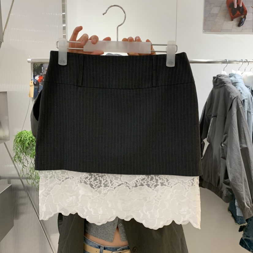 TEMPTING東大門直郵女裝新品時尚休閑熱賣人氣短裙蕾絲寬松TEMPTING短裙