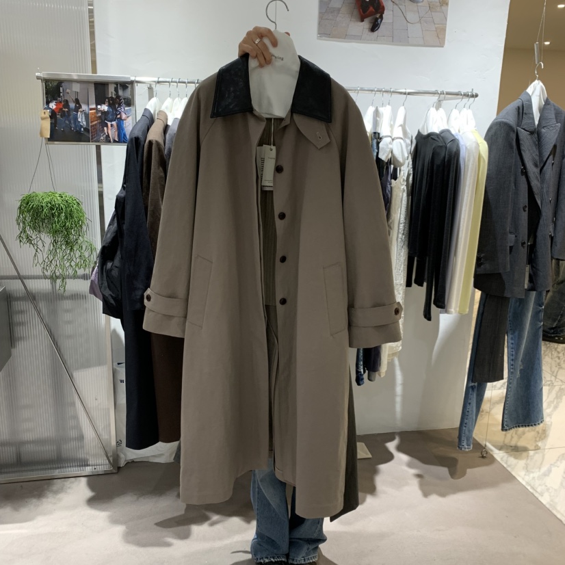 TEMPTING東大門代購女裝新品真品推薦熱賣長款風衣含腰帶TEMPTING長款風衣圖色2
