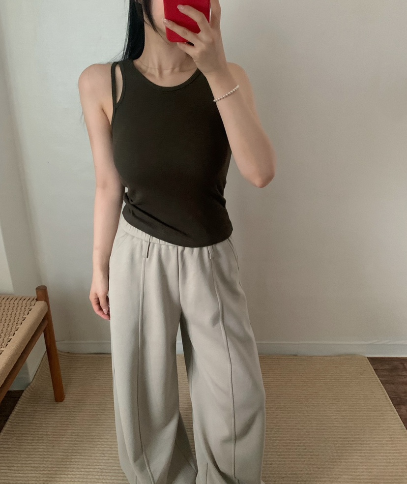 TWENTY FOUR SEVEN24-7東大門實拍女裝新品人氣吊帶背心無袖條紋TEWNTY FOUR SEVEN24-7吊帶/背心