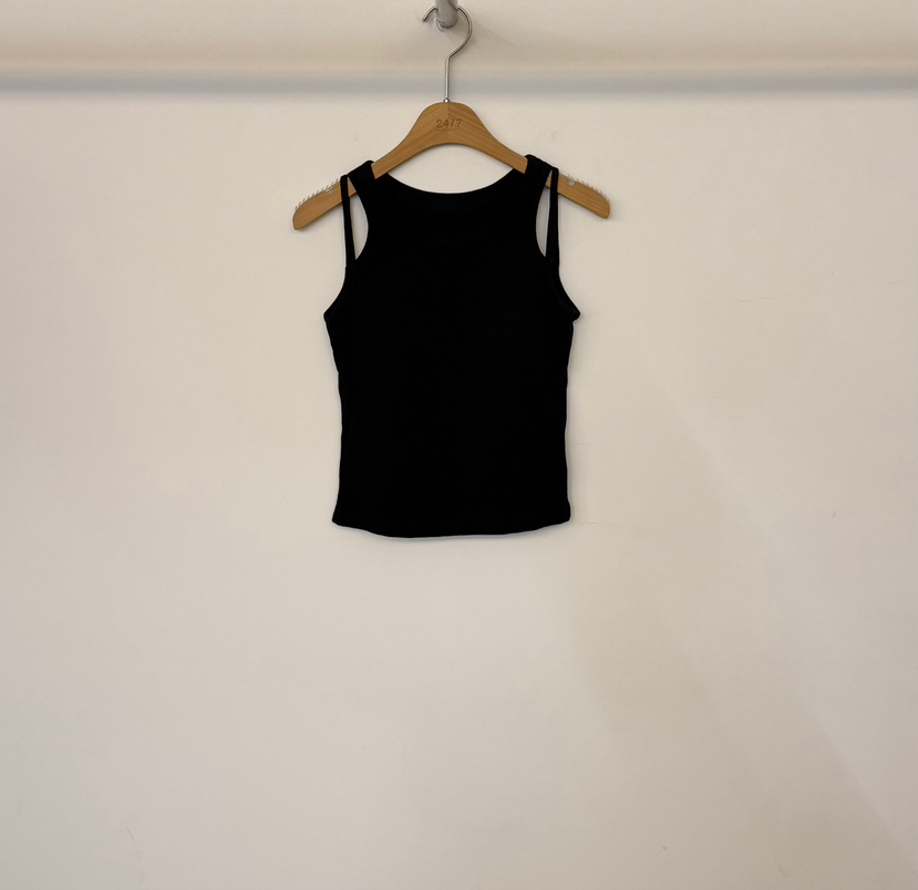 TWENTY FOUR SEVEN24-7東大門實拍女裝新品人氣吊帶背心無袖條紋TEWNTY FOUR SEVEN24-7吊帶/背心圖色4黑色