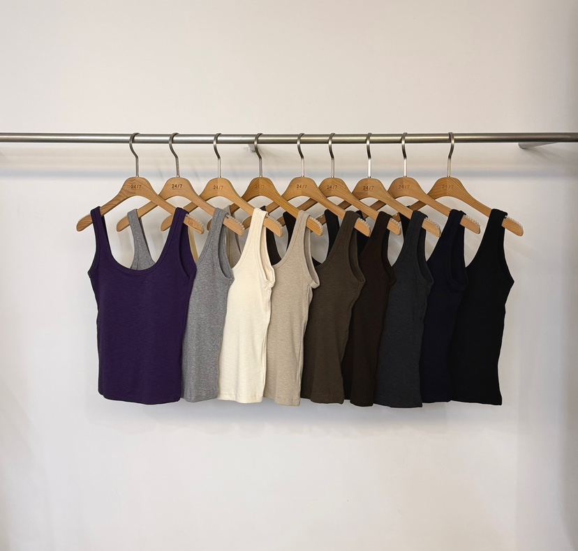 TWENTY FOUR SEVEN24-7東大門代購女士新品推薦吊帶背心無袖TEWNTY FOUR SEVEN24-7吊帶/背心