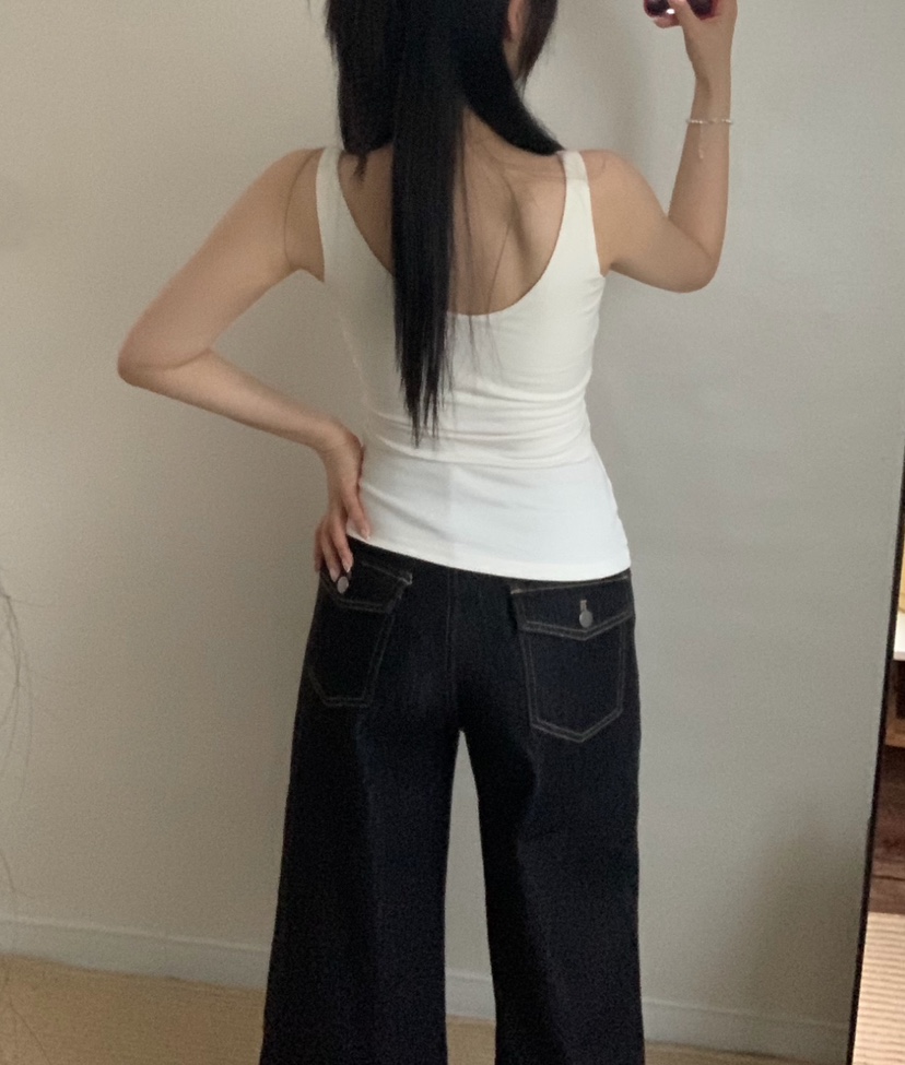 TWENTY FOUR SEVEN24-7韓國直郵女士新款真品吊帶背心V領無袖TEWNTY FOUR SEVEN24-7吊帶/背心
