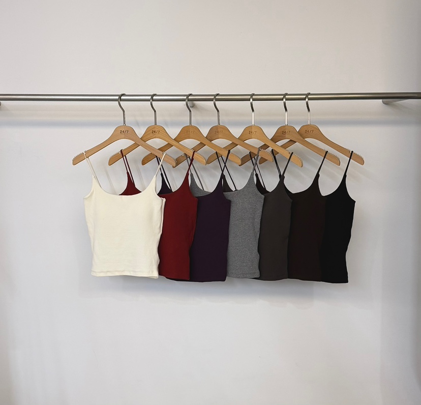 TWENTY FOUR SEVEN24-7東大門實拍女士新品推薦吊帶背心無袖TEWNTY FOUR SEVEN24-7吊帶/背心