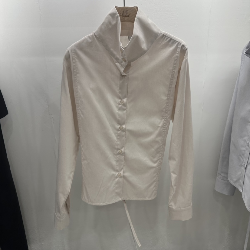 THE VALUE東大門代購女士新品人氣推薦休閑襯衫蕾絲衫高領THE VALUE襯衫/蕾絲衫圖色1