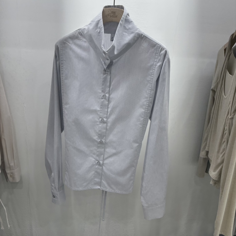 THE VALUE東大門代購女士新品人氣推薦休閑襯衫蕾絲衫高領THE VALUE襯衫/蕾絲衫圖色2