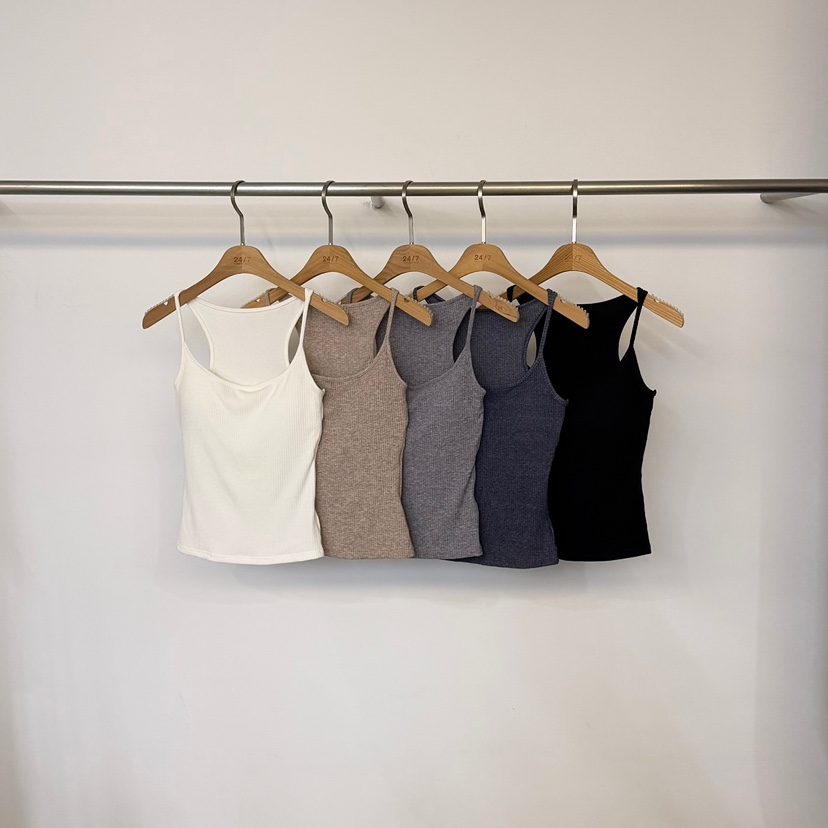 TWENTY FOUR SEVEN24-7東大門實拍女士新品真品吊帶背心羅紋TEWNTY FOUR SEVEN24-7吊帶/背心