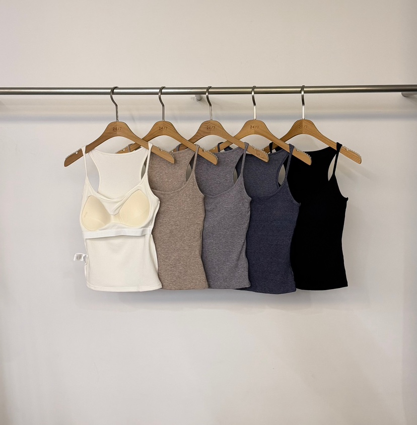 TWENTY FOUR SEVEN24-7東大門實拍女士新品真品吊帶背心羅紋TEWNTY FOUR SEVEN24-7吊帶/背心