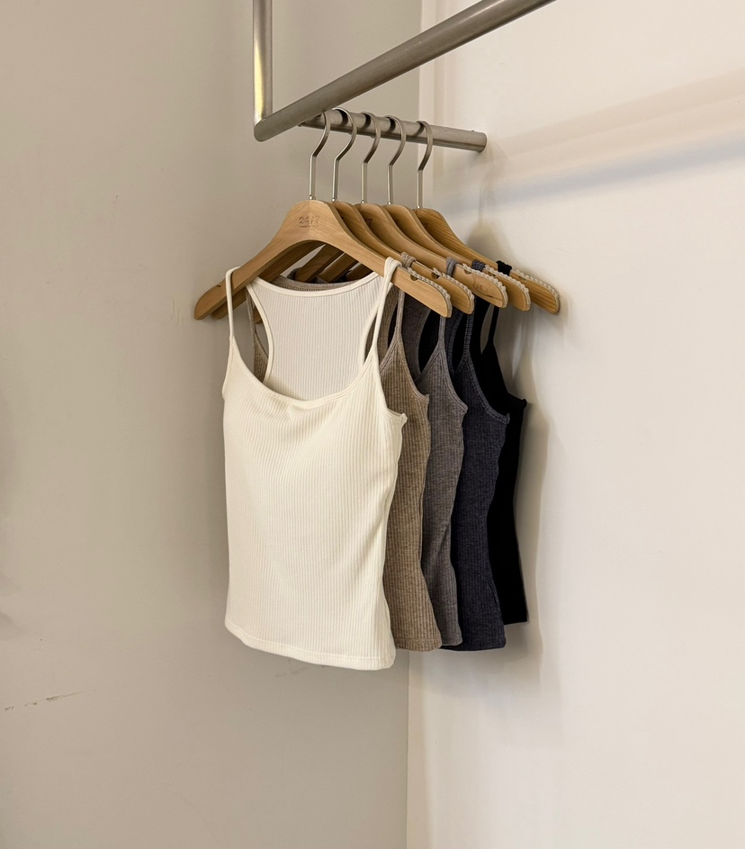 TWENTY FOUR SEVEN24-7東大門實拍女士新品真品吊帶背心羅紋TEWNTY FOUR SEVEN24-7吊帶/背心