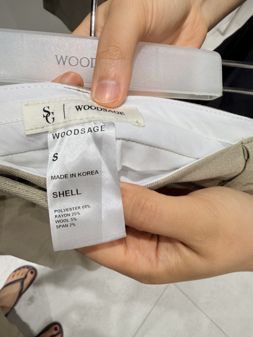 WOOD SAGE東大門直郵女裝新品休閑時尚熱賣推薦真品休閑褲WOOD SAGE休閑褲