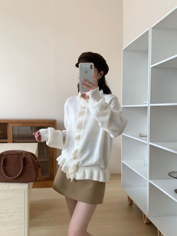 CRONG韓國直郵女裝新款推薦真品熱賣休閑時尚人氣針織衫開衫CRONG針織衫