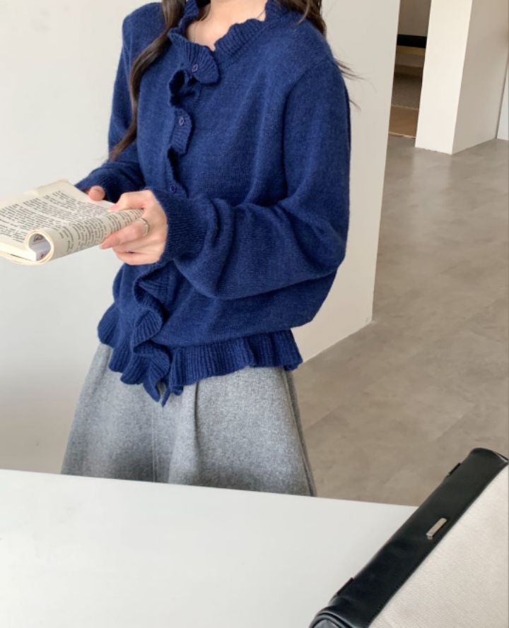 CRONG韓國直郵女裝新款推薦真品熱賣休閑時尚人氣針織衫開衫CRONG針織衫圖色3