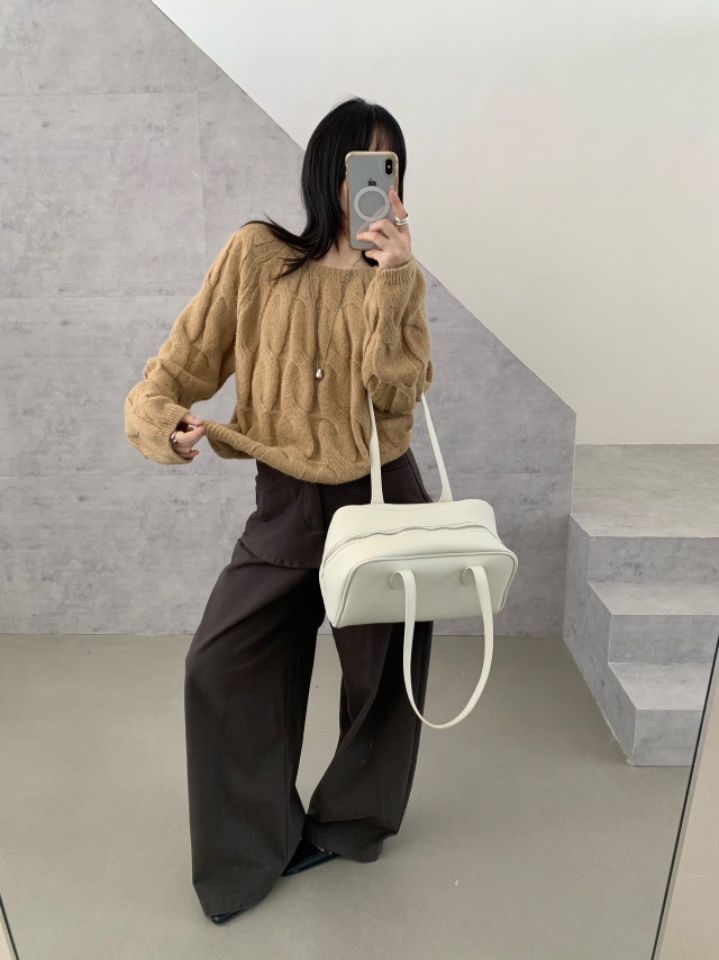CRONG韓國代購女士新款熱賣真品時尚休閑人氣針織衫麻花針織CRONG針織衫