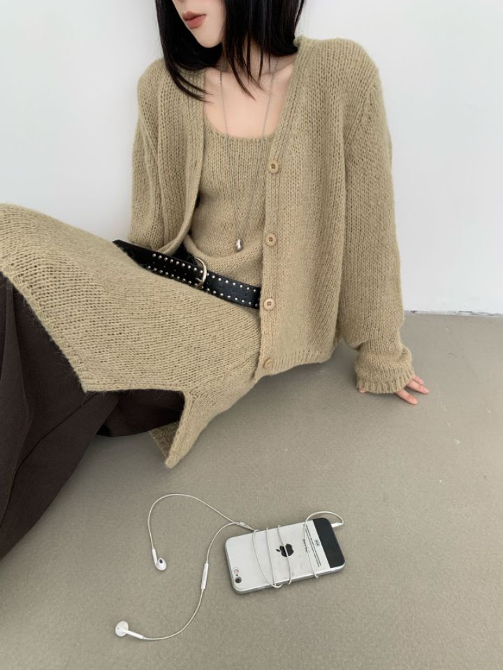 CRONG韓國直郵女裝新款人氣推薦休閑時尚套裝不含腰帶開衫CRONG套裝