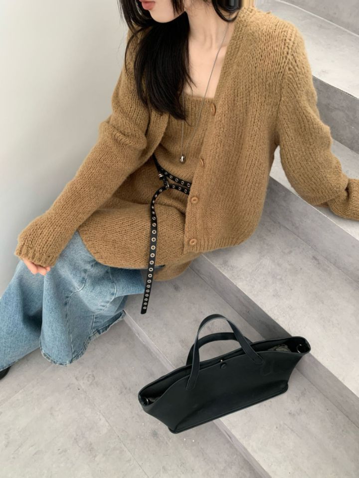 CRONG韓國直郵女裝新款人氣推薦休閑時尚套裝不含腰帶開衫CRONG套裝
