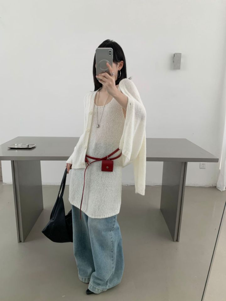 CRONG韓國直郵女裝新款人氣推薦休閑時尚套裝不含腰帶開衫CRONG套裝