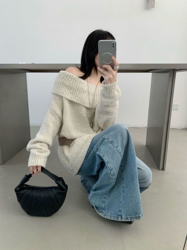 CRONG韓國代購女裝新款真品時尚人氣推薦休閑毛衣不含腰帶CRONG毛衣