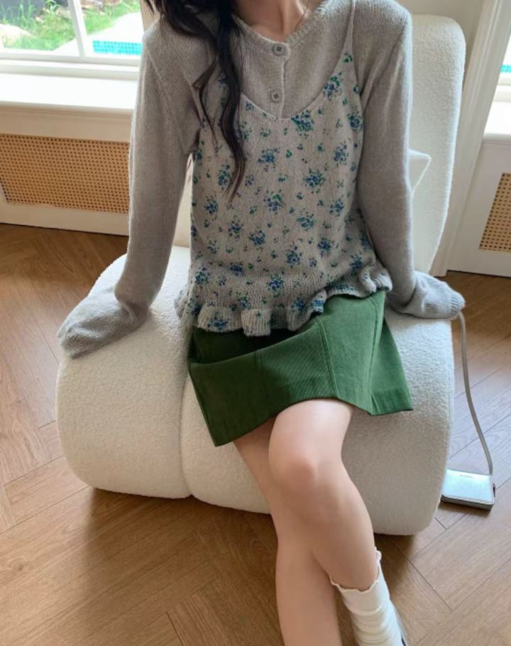 CRONG東大門代購女士新款休閑時尚人氣熱賣推薦真品套裝開衫CRONG套裝