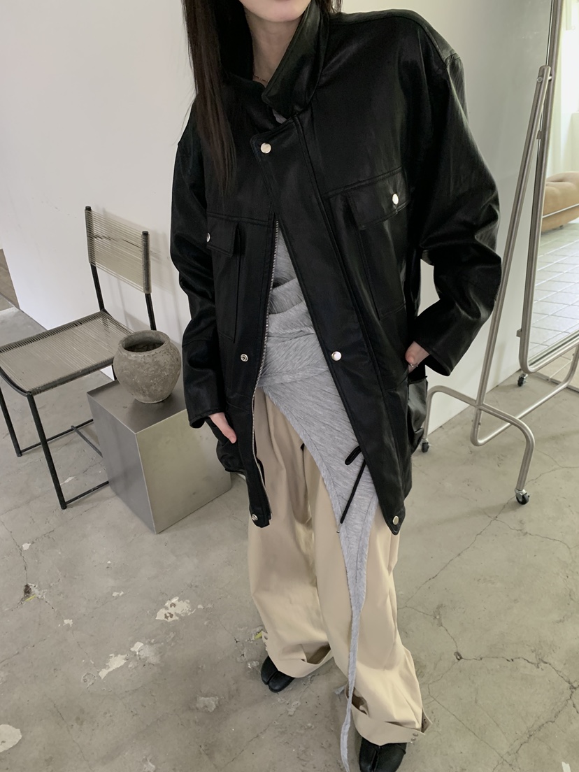 ENHANCE/HOPESMORE東大門實拍女士新款推薦休閑熱賣皮衣ENHANCE/HOPESMORE皮衣