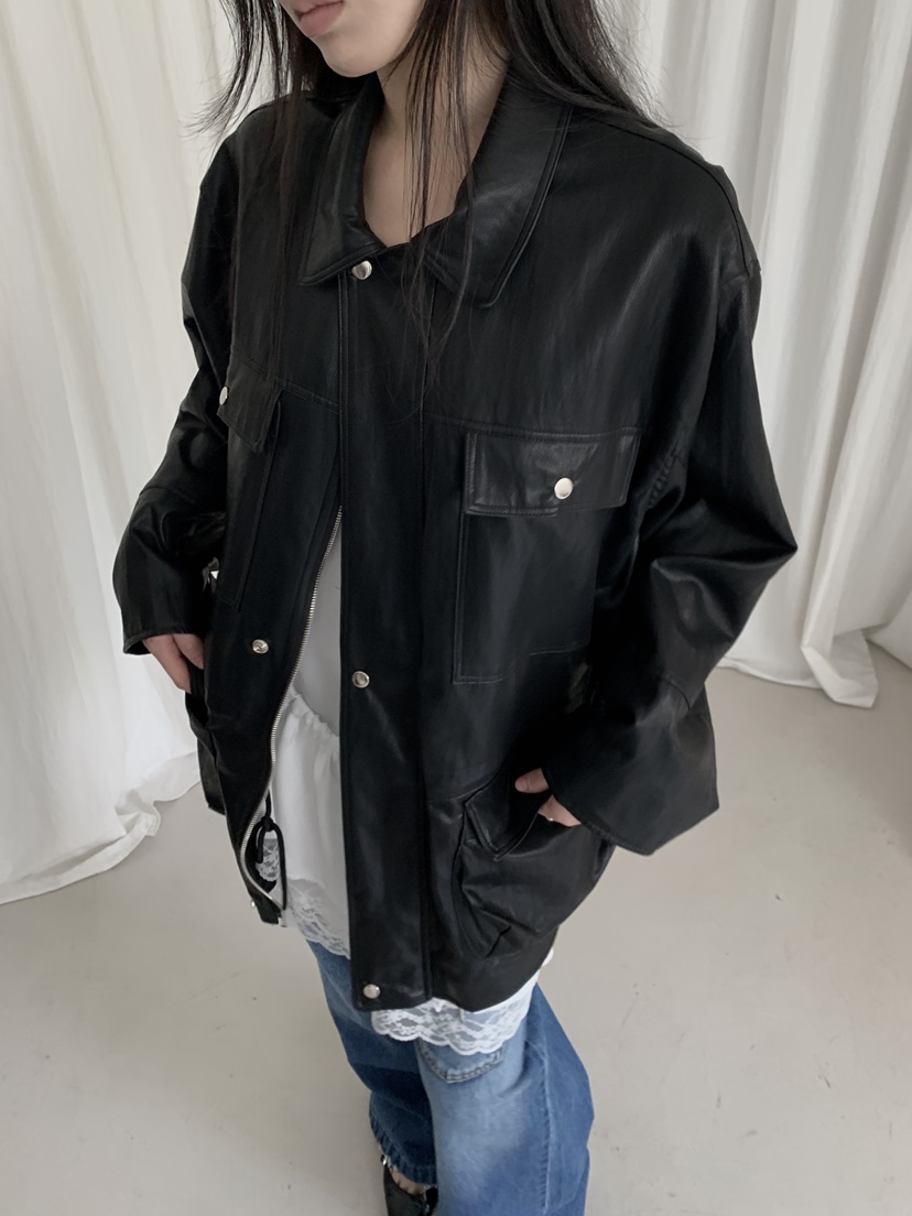 ENHANCE/HOPESMORE東大門實拍女士新款推薦休閑熱賣皮衣ENHANCE/HOPESMORE皮衣