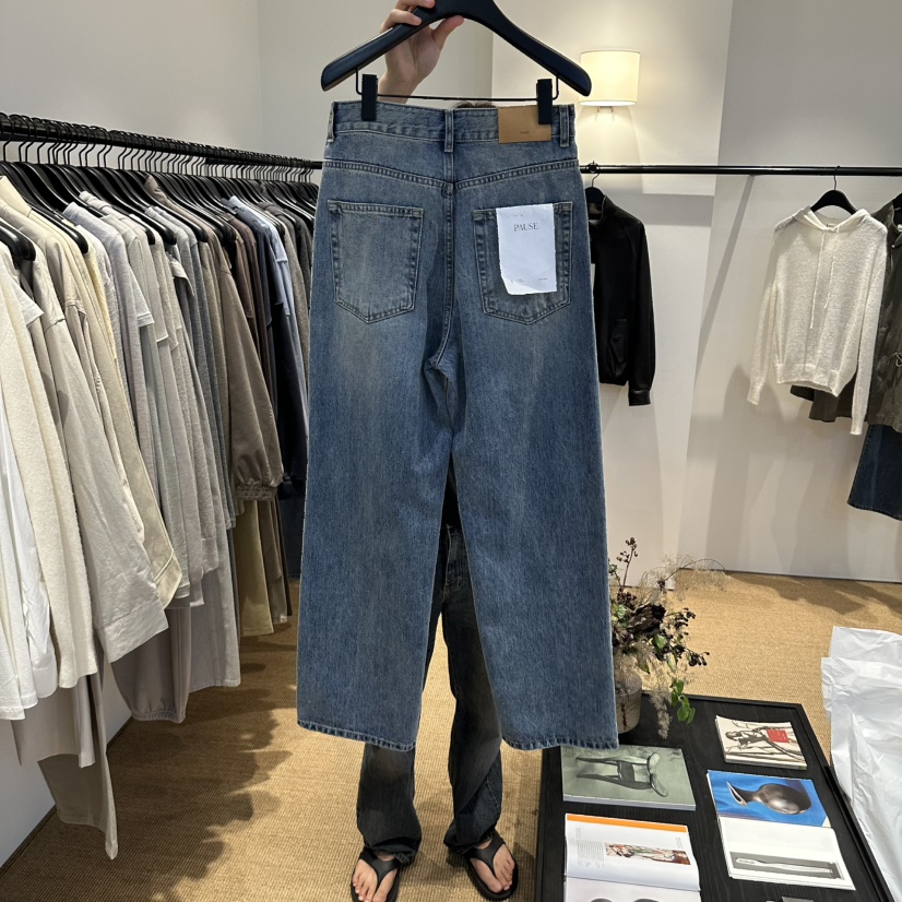 PAUSE東大門實拍女裝新品真品休閑推薦熱賣人氣時尚牛仔褲musk牛仔褲