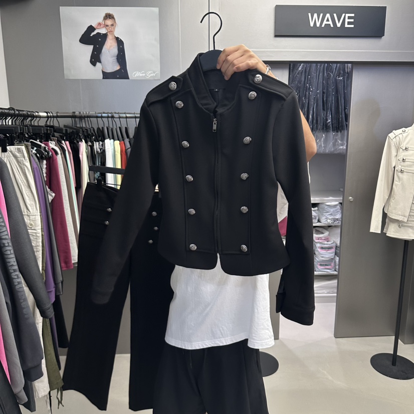 WAVE東大門代購女士新品人氣真品休閑時尚推薦熱賣夾克WAVE夾克圖色2