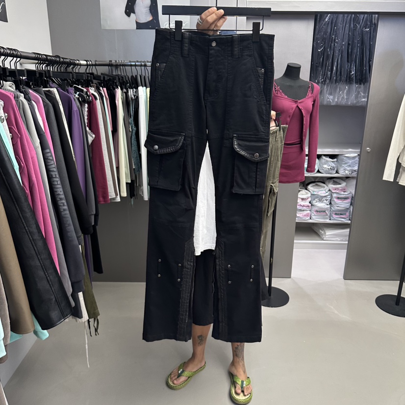 WAVE韓國代購女裝新品人氣時尚熱賣推薦真品休閑休閑褲復古WAVE休閑褲圖色2