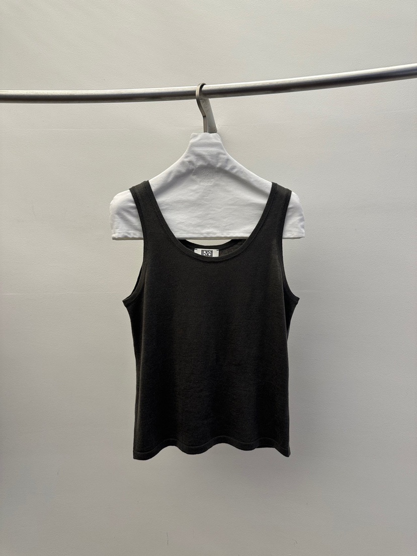 WIDA-P/RENEJ東大門實拍女士新品休閑吊帶背心圓領無袖WIDA-P/RENEJ吊帶/背心圖色3墨綠