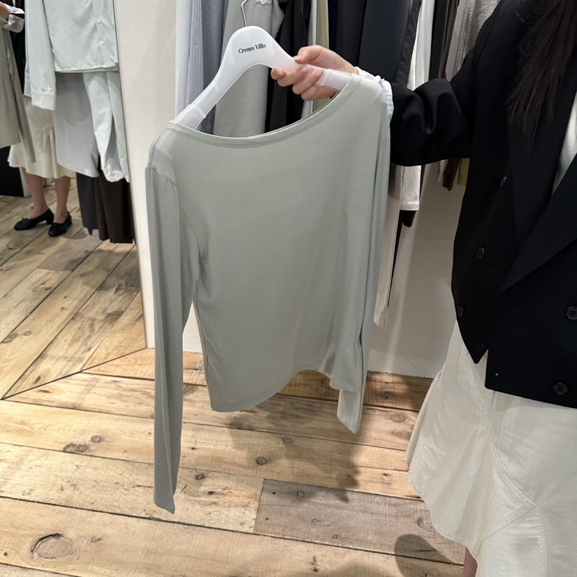 CREAM VILLA東大門直郵女士新品真品長袖T恤CREAM VILLA長袖T恤圖色3