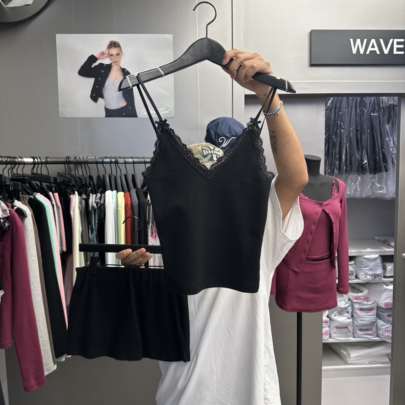 WAVE東大門實拍女士新品時尚熱賣人氣休閑真品推薦吊帶背心WAVE吊帶/背心圖色4
