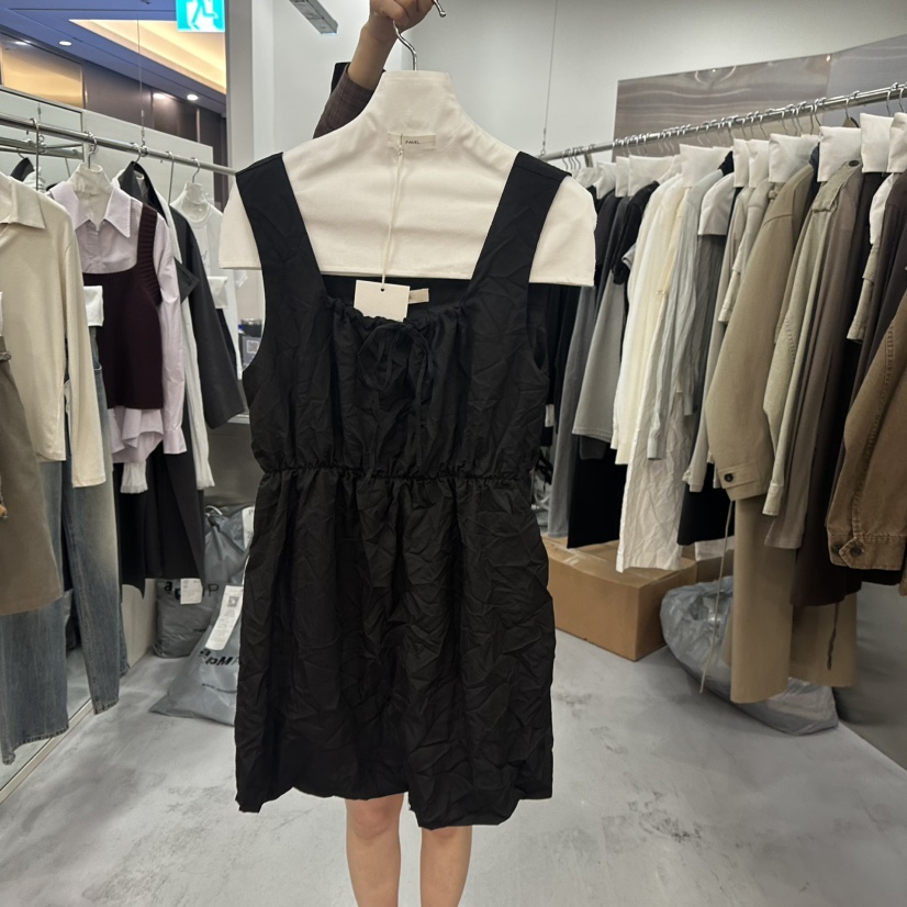 PAVEL東大門代購女士新款熱賣休閑人氣真品連衣裙OPS褶皺PAVEL連衣裙圖色2