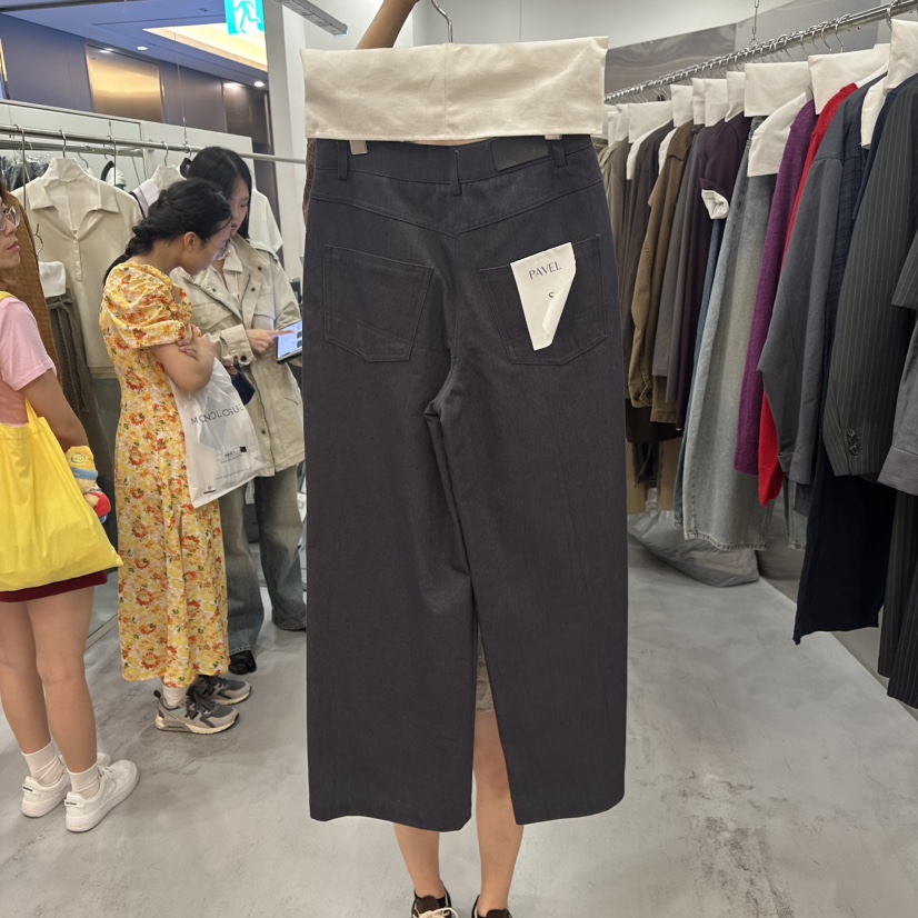 PAVEL韓國代購女裝新品休閑熱賣時尚真品推薦人氣休閑褲翻領PAVEL休閑褲