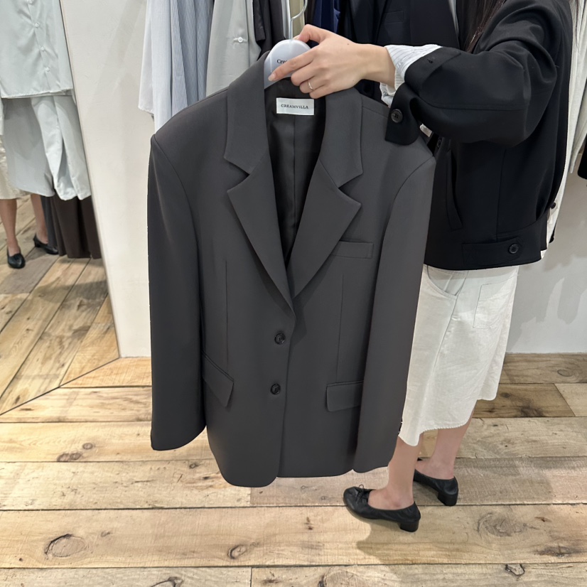 CREAM VILLA韓國直郵女士新品休閑西裝西服CREAM VILLA西裝/西服圖色2淺灰色