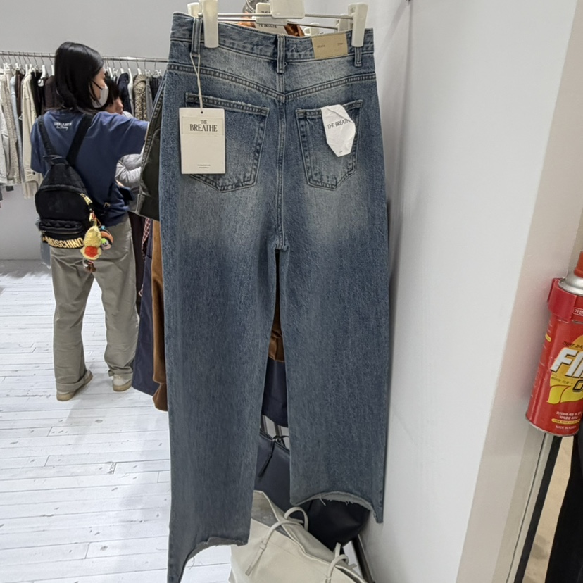 BREATHE韓國代購女裝新品休閑時尚真品推薦人氣熱賣牛仔褲BREATHE牛仔褲