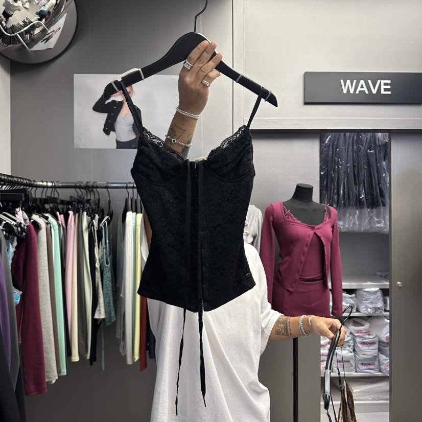 WAVE東大門代購女裝新品推薦熱賣休閑真品人氣吊帶背心花朵WAVE吊帶/背心圖色4