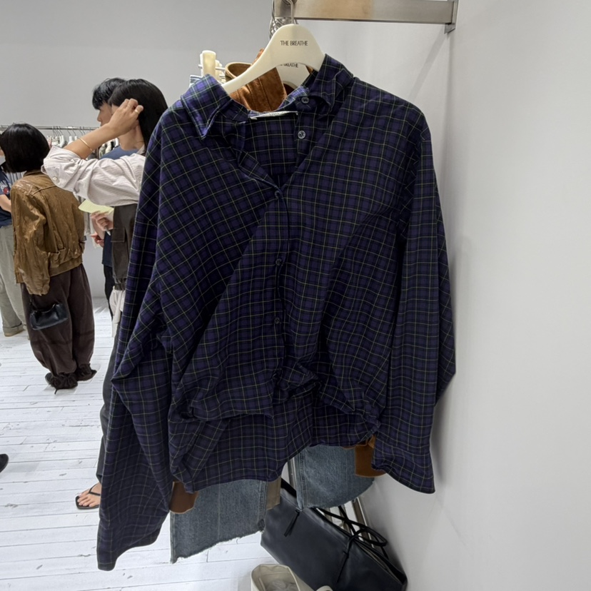 BREATHE韓國直郵女裝新品真品時尚推薦休閑人氣襯衫蕾絲衫BREATHE襯衫/蕾絲衫圖色3深藍色