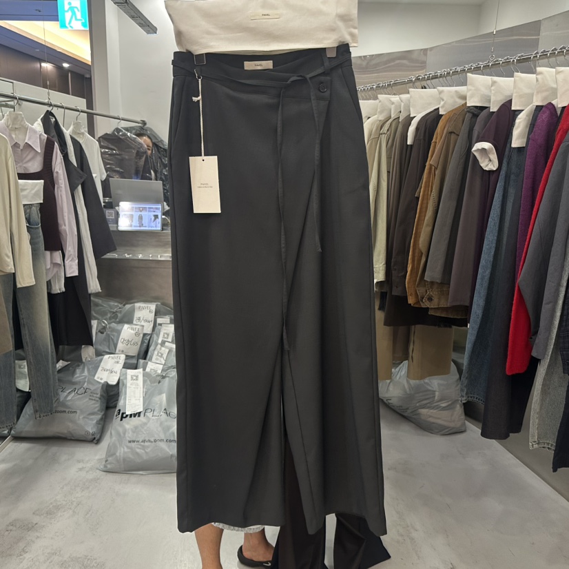 PAVEL韓國代購女裝新款真品人氣推薦休閑熱賣時尚休閑褲PAVEL休閑褲圖色2墨色
